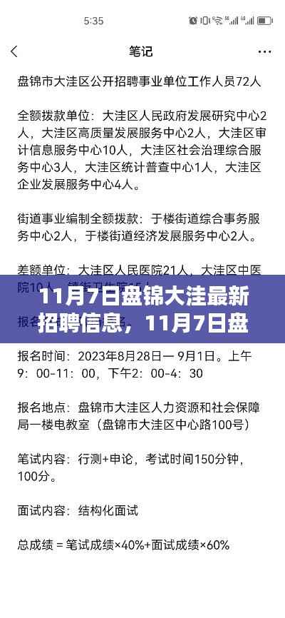 11月7日盘锦大洼最新招聘信息获取与应聘全攻略,初学者与进阶用户适用