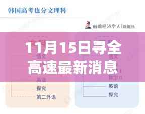 寻全高速最新动态及进展回顾,11月15日更新与影响分析