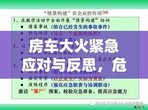 房车大火紧急应对与反思，危机中的教训与反思