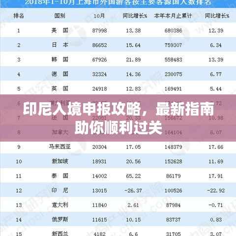 印尼入境申报攻略,最新指南助你顺利过关