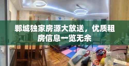 郸城独家房源大放送，优质租房信息一览无余