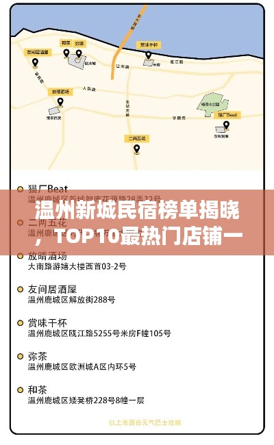 温州新城民宿榜单揭晓,TOP10最热门店铺一网打尽!